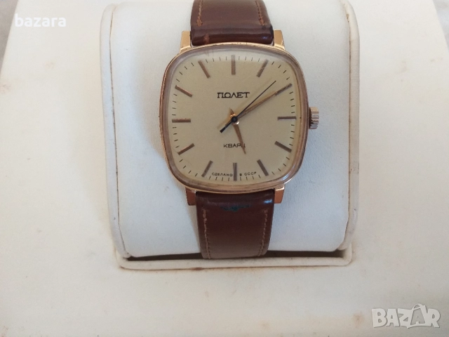 Полет кварц Сделано в СССР, снимка 3 - Мъжки - 51525228