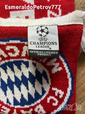 Футболен шал шампионска лига Bayern Munchen, снимка 2 - Футбол - 48309382