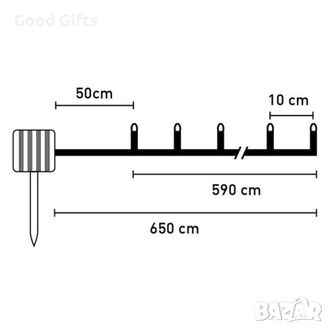 Соларни коледни лампички Топки, Многоцветни, 60 LED, С програми, снимка 3 - Соларни лампи - 42739573