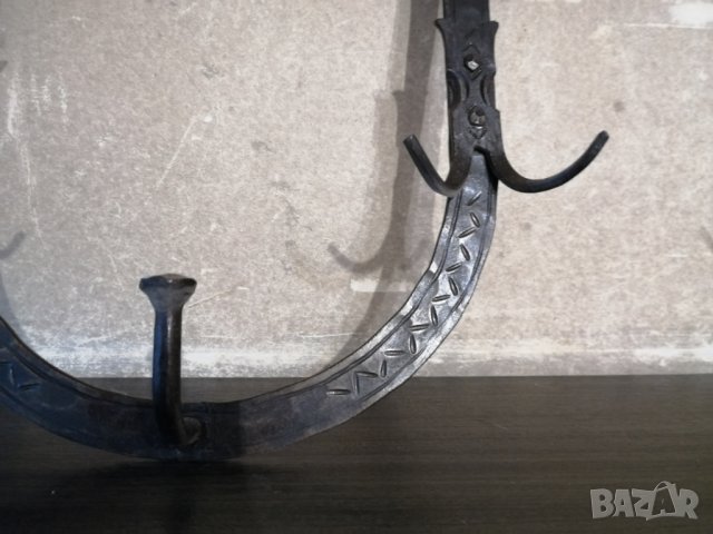 Стенна закачалка (Ковано желязо), снимка 2 - Закачалки - 38820892