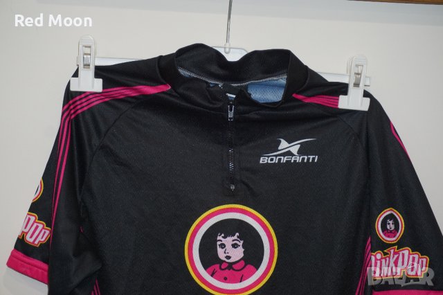 Дамска колоездачна тениска Jersey Bonfanti Pink Pop Размер S Made in Italy, снимка 2 - Спортна екипировка - 41889978