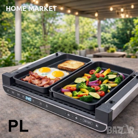 Мултифункционален уред за готвене 4 в 1, Oliver Voltz OV51015R, 1700W, Тостер, Грил/Парти грил, , снимка 12 - Скари - 53399073