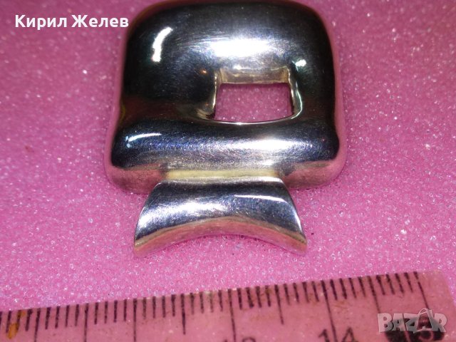 ДИЗАЙНЕРСКИ СРЕБЪЪРЕН МЕДАЛЬОН СРЕБРО 925 ХУДОЖЕСТВЕНА МАЙСТОРСКА АРТ ИЗРАБОТКА 43249, снимка 15 - Колиета, медальони, синджири - 44393966