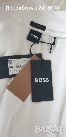 Hugo Boss Palosh 30 Pima Cotton Soft Touch Custom Slim Fit Mens Size XL НОВО! ОРИГИНАЛ! Мъжка Тениск, снимка 15 - Тениски - 53520559