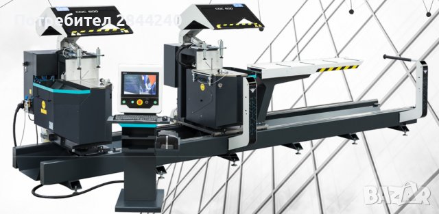 Двуглав циркуляр за рязане с 5 контролирани оси за алуминий, PVC профили Yilmaz, снимка 2 - Циркуляри - 39563894