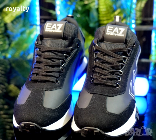 Мъжки Маратонки Emporio Armani EA7 - Черно, снимка 3 - Маратонки - 51634868