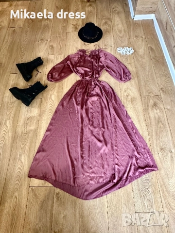 Чисто нова дълга рокля от Zara, идеална за специални поводи и ежедневието. Елегантен модел с перфект, снимка 6 - Рокли - 52371752