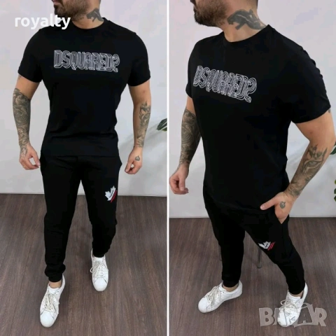 Dolce & Gabbana Нов Черен Мъжки Комплект 