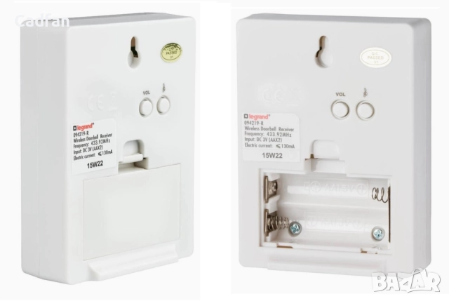 Безжичен звънец за дома „Legrand“ с 36 мелодии, снимка 3 - Други стоки за дома - 51457304