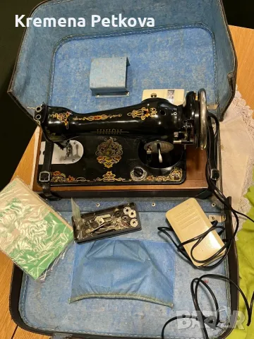 Електрическа шевна машина Юнион, снимка 4 - Антикварни и старинни предмети - 48933163