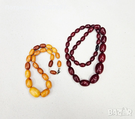 Кехлибарен стар гердан.