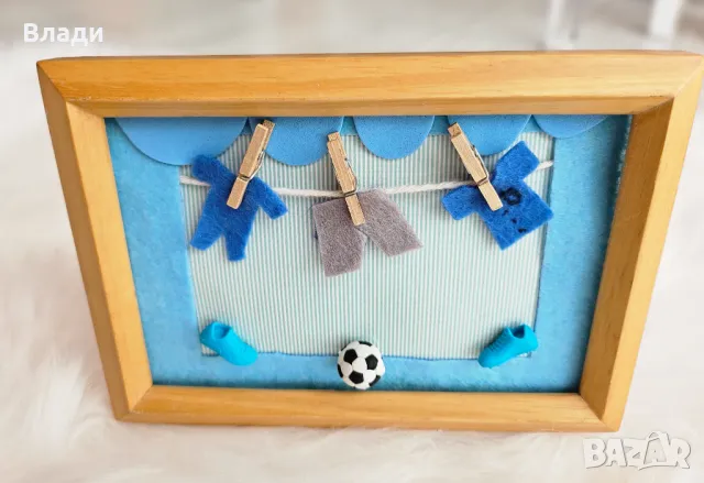 Ръчно изработена 3д рамка , снимка 3 - Други - 44642443