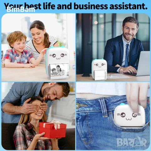 Черен петък -60%! Преносим мини термопринтер, детски принтер, снимка 9 - Електрически играчки - 52381872