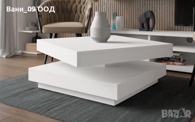 Холна маса с въртящ се на 360° плот, снимка 3 - Маси - 41656755