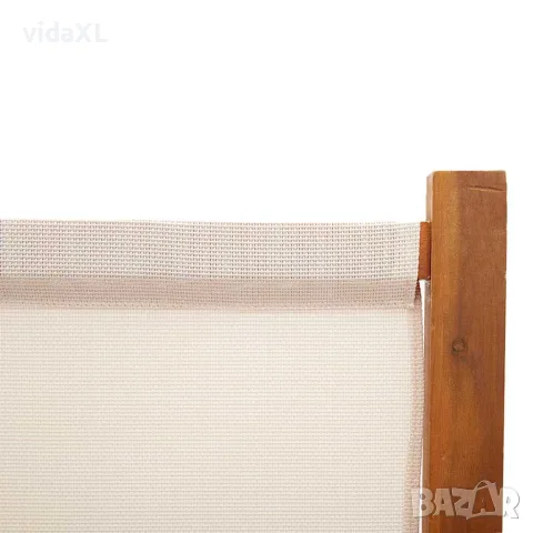 vidaXL Параван за стая, 4 панела, кремавобял, 280x180 cм, снимка 6 - Паравани - 56146859