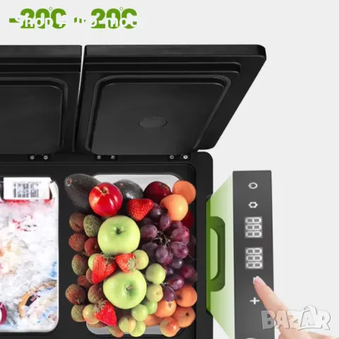 Хладилник с компресор за МПС Automat, 22 литра, 12V, 24V и 220V, Model-CD35, снимка 4 - Хладилни чанти - 49678316