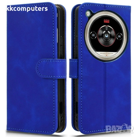 Кожен калъф тип портфейл със стойка за ZTE nubia Focus 2 Ultra 5G, снимка 2 - Калъфи, кейсове - 53189515