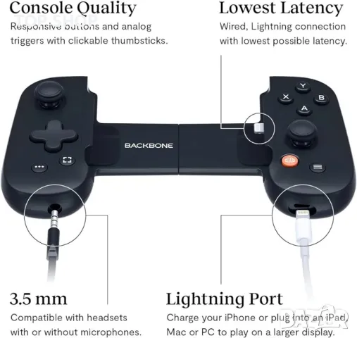 Backbone One конзола за игри iPhone, снимка 4 - Nintendo конзоли - 48794574