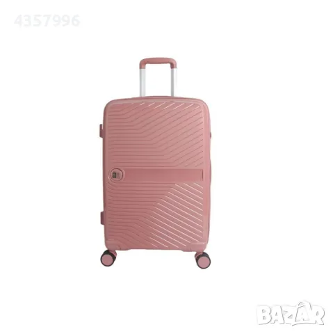 Куфар с колелца, 58л., Розов