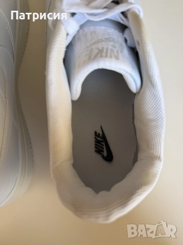 Бели мъжки сникърси маратонки Nike Air Force 1 Low ниски кецове, размер 45, бял цвят, white, AF1, снимка 10 - Спортни обувки - 56042912