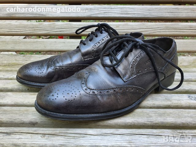 GEOX RESPIRA Като Нови Висок Клас Мъжки Обувки 100 ПРОЦЕНТА ВИСОКОКАЧЕСТВЕНА КОЖА , снимка 2 - Ежедневни обувки - 41540061