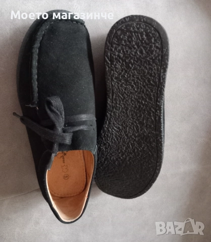 Нови симпатични черни дамски обувки от естествен велур Mat Star – размер 39, снимка 3 - Дамски ежедневни обувки - 52048017