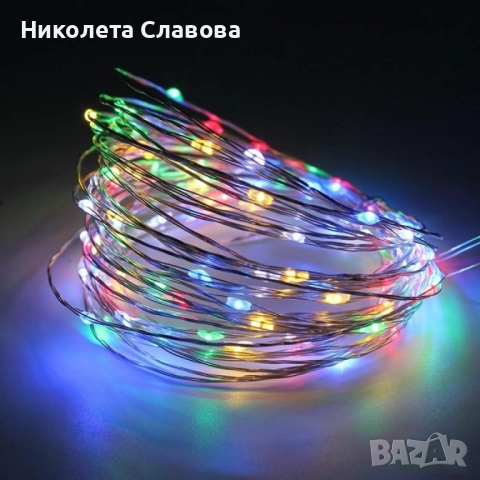 Мини LED лампички на батерии – 3 м, водоустойчиви, снимка 3 - Лед осветление - 51528829