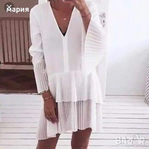 Нова рокля Zara S размер, снимка 3 - Рокли - 49880625