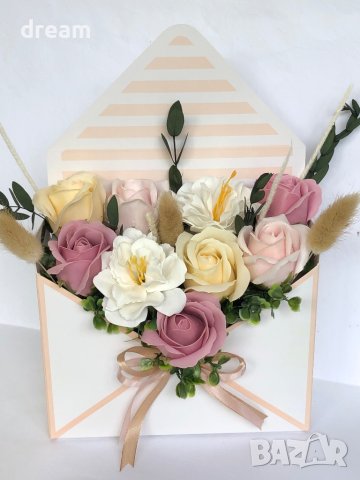 Пликове със сухи и сапунени цветя, снимка 5 - Подаръци за жени - 41926021
