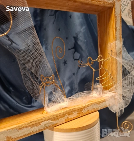 Обемна картина "Котки", снимка 3 - Картини - 53474457