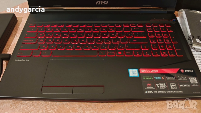 NVIDIA GTX 1660ti 6GB/Core i7 8750H/16GB RAM/256GB SSD/1TB HDD/15.6 FullHD IPS/MSI GL63, снимка 10 - Лаптопи за игри - 52222889