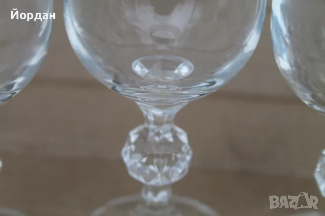 6 броя чаши за вино  /кристал ''Bohemia'' Чешка република/, снимка 7 - Чаши - 47990382