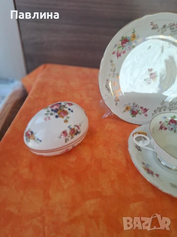 Троен порцеланов сет, снимка 3 - Чаши - 50955592