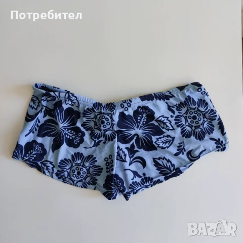 Мъжки бански с ниска талия, флорален мотив и връзки, снимка 4 - Бански - 51328495