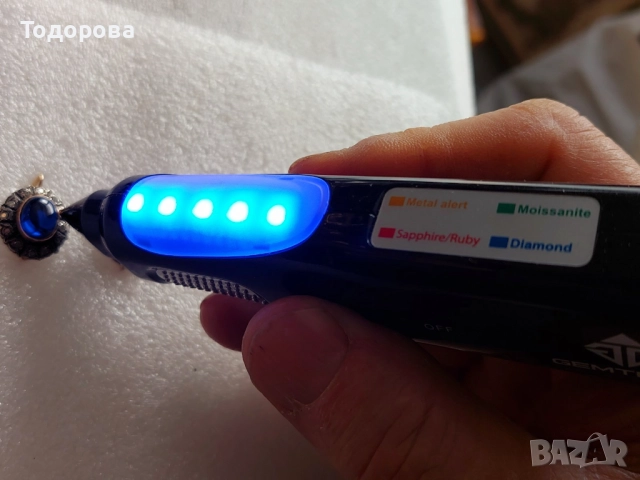 Стари антикварни златни обеци със сапфири и диаманти, злато 14к., 2 260 лв, снимка 14 - Обеци - 52211596