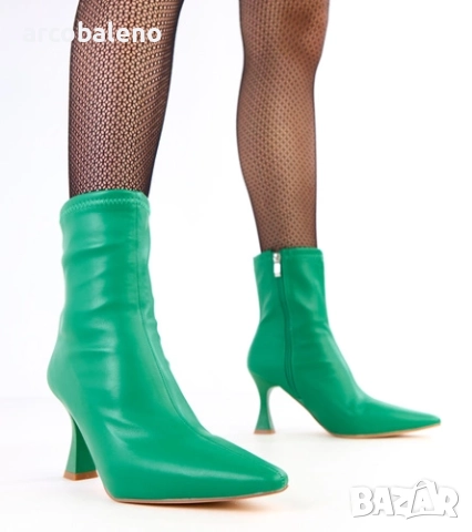 Дамски боти на висок ток изработени от еко кожа Fatira, 3цвята , снимка 10 - Дамски боти - 51827615