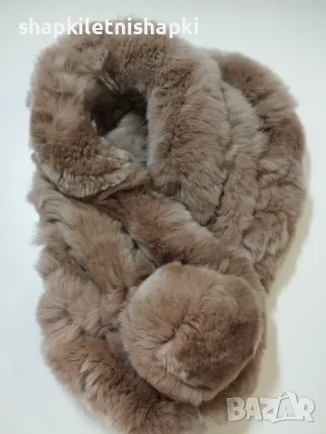 Дамски заешки шал,лукс 137, снимка 3 - Шалове - 48006790