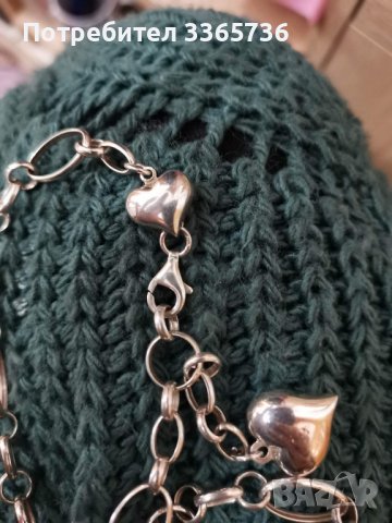 Сребърно колие, снимка 2 - Колиета, медальони, синджири - 39641082