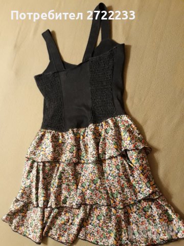 Къса  дамска рокля еластична в горната част, снимка 8 - Рокли - 41797268