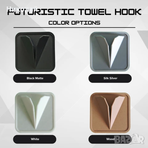 Гравитационна закачалка за кърпи | За кухня и баня | Лесен монтаж, снимка 8 - Закачалки - 50569786