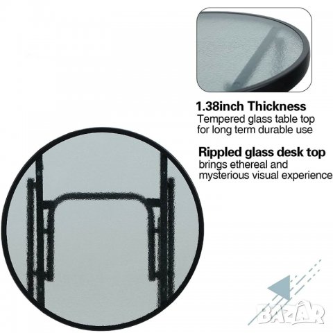 ПРОМОЦИЯ Сгъваема маса с кръгла форма в компактен размер PHIVILLA PV-311-WT, снимка 7 - Маси - 39824888