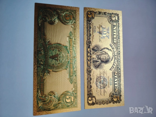 1 позлатен долар , снимка 2 - Нумизматика и бонистика - 35745882