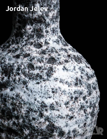 Лава ваза/кана, Франция – Marius Giuge, Vallauris, 1960-1970г., снимка 10 - Вази - 50558813