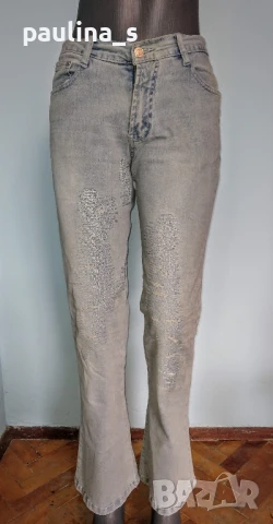 Два различни броя / Джинси и дънки с широки крачоли "C O G" bootcut / широки крачоли за над ботуши, снимка 9 - Панталони - 28551213