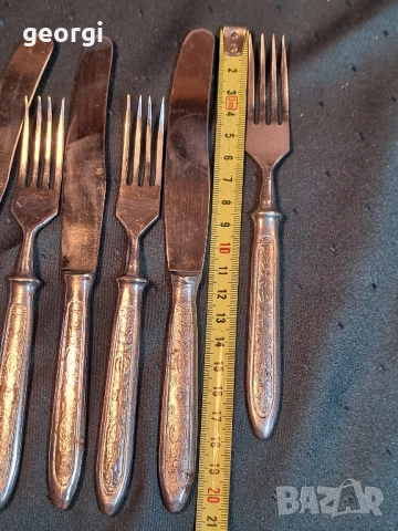 руски ретро комплект прибори за хранене нож и вилица , снимка 6 - Антикварни и старинни предмети - 52717030