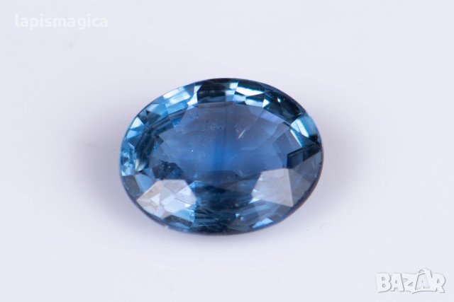 Син сапфир 0.51ct само нагряван овална шлифовка