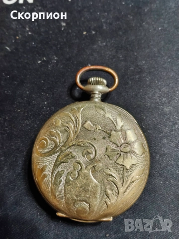 Швейцарски джобен часовник - Argentan -  Цилиндър - РЯДЪК, снимка 4 - Джобни - 48361860