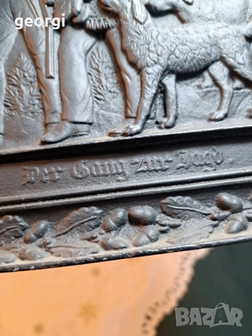 чугунено пано за стена на ловна тематика 28/4, снимка 5 - Пана - 51887450