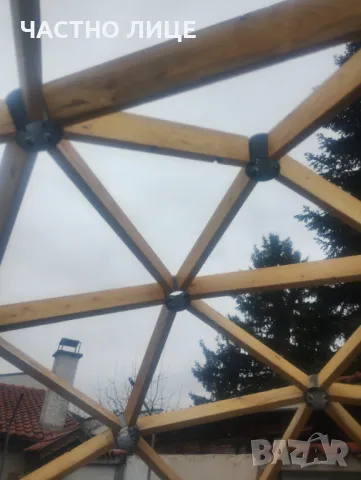 Модулна дървена беседка квадросфера, снимка 2 - Градински мебели, декорация  - 49183181