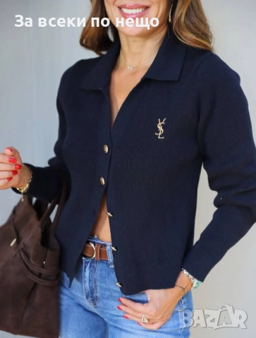 Yves Saint Laurent Дамска Блуза С Дълъг Ръкав Плетиво - Налични Различни Цветове Код BS-132, снимка 2 - Блузи с дълъг ръкав и пуловери - 52770377